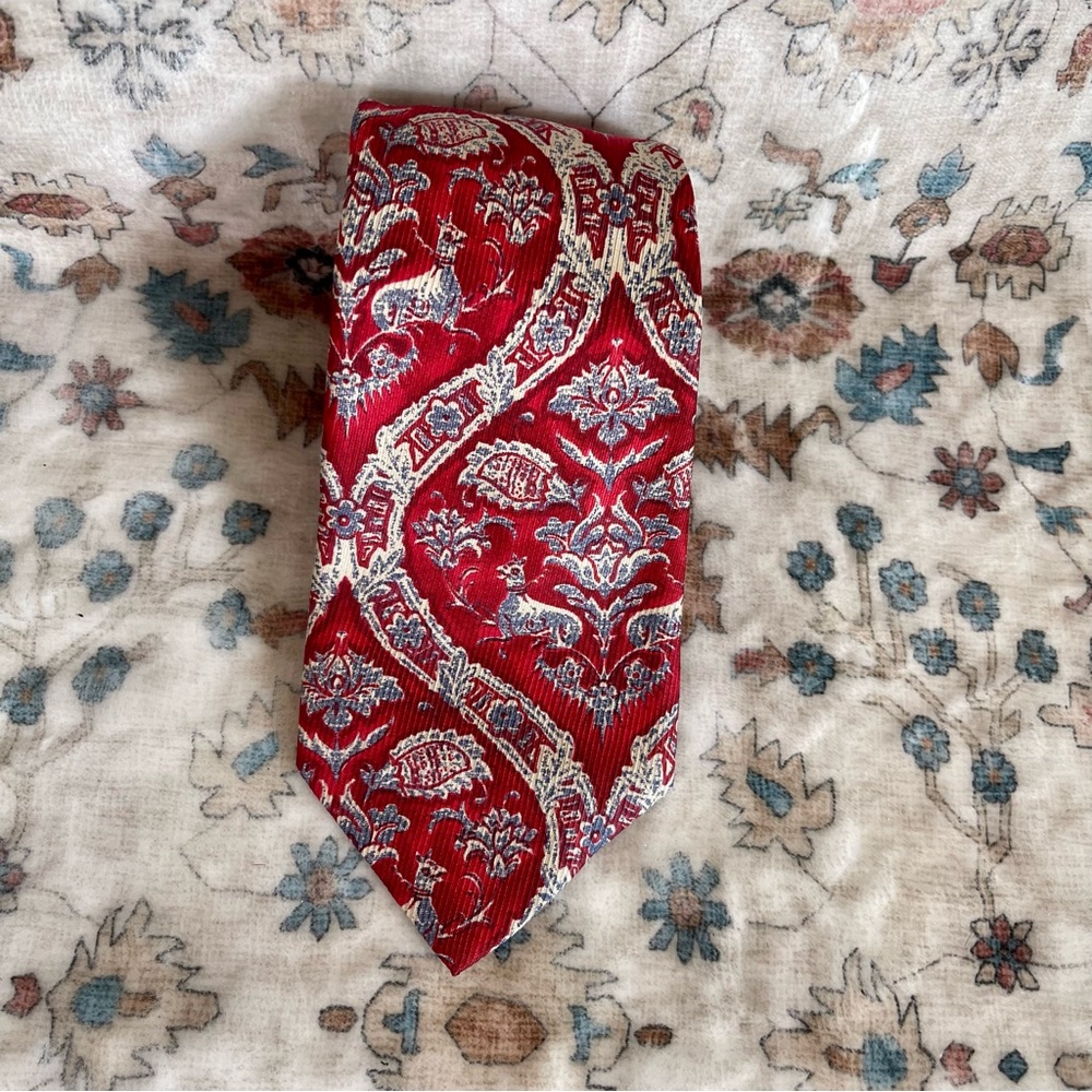 Versace Paisley Vintage Silk Tie